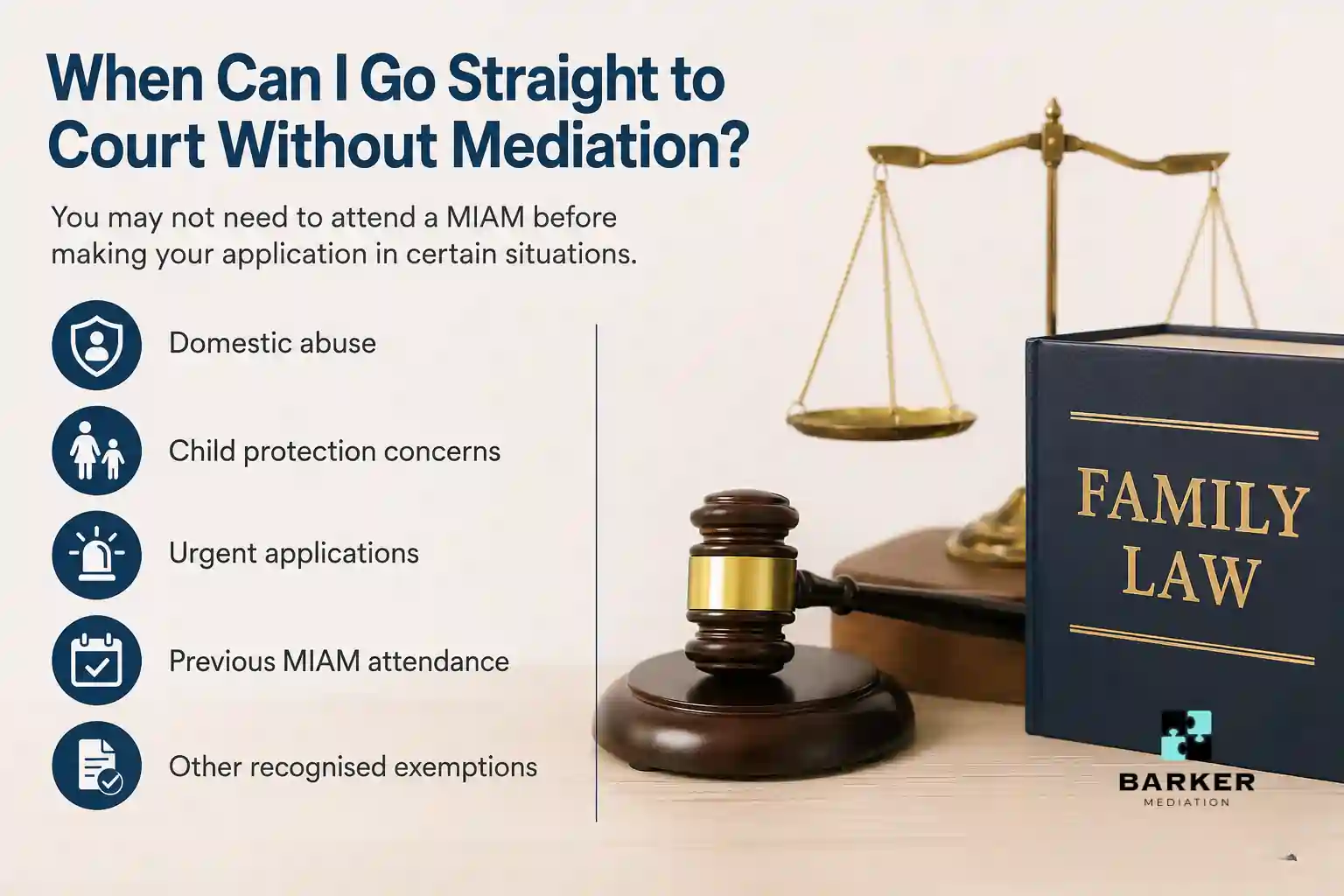 When Can I Go Straight to Court Without Mediation Gloucester?